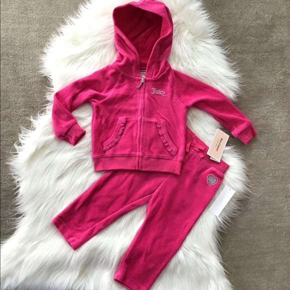 JUICY COUTURE Baby Girl 2 pc Jogger Set - Picture 5 of 7